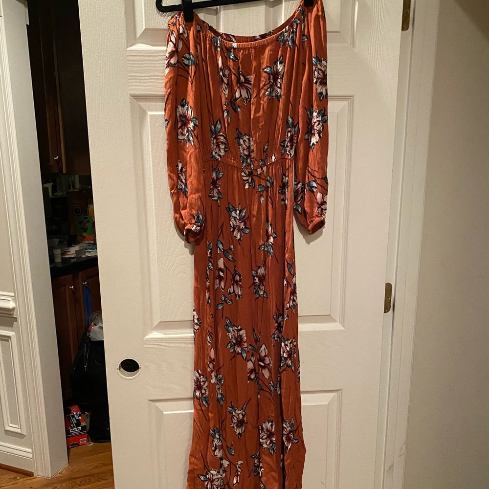 Billabong off the shoulder maxi dress
